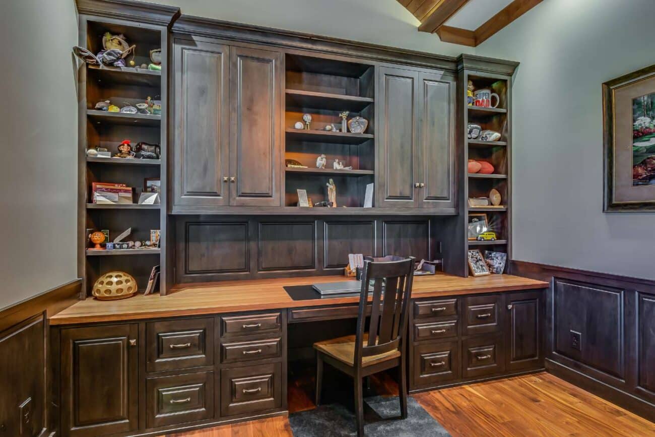 creative work space in custom kitchen cabinets in middlebury in