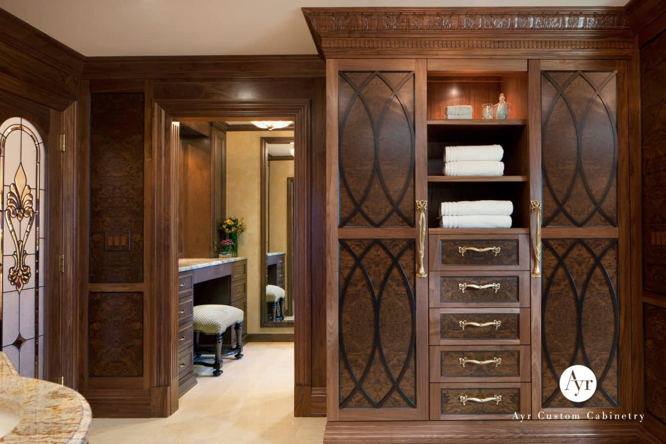 custom hardwood bedroom cabinets in valparaiso in