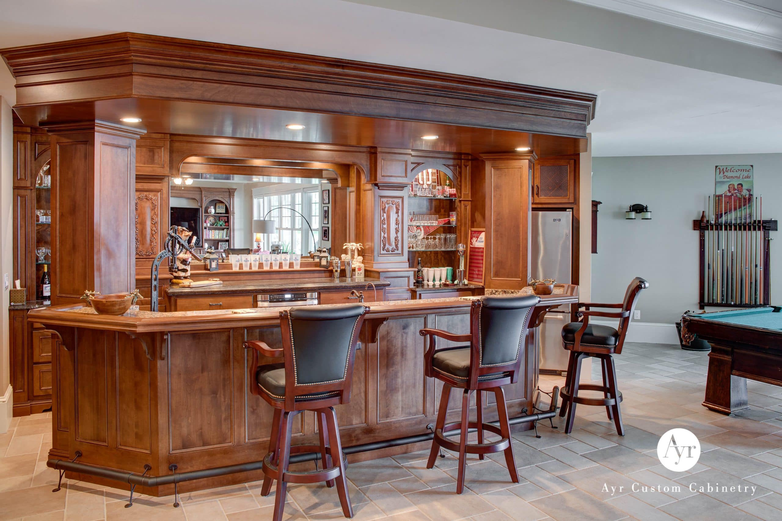 beautiful stove hood in custom kitchen cabinets in middlebury in