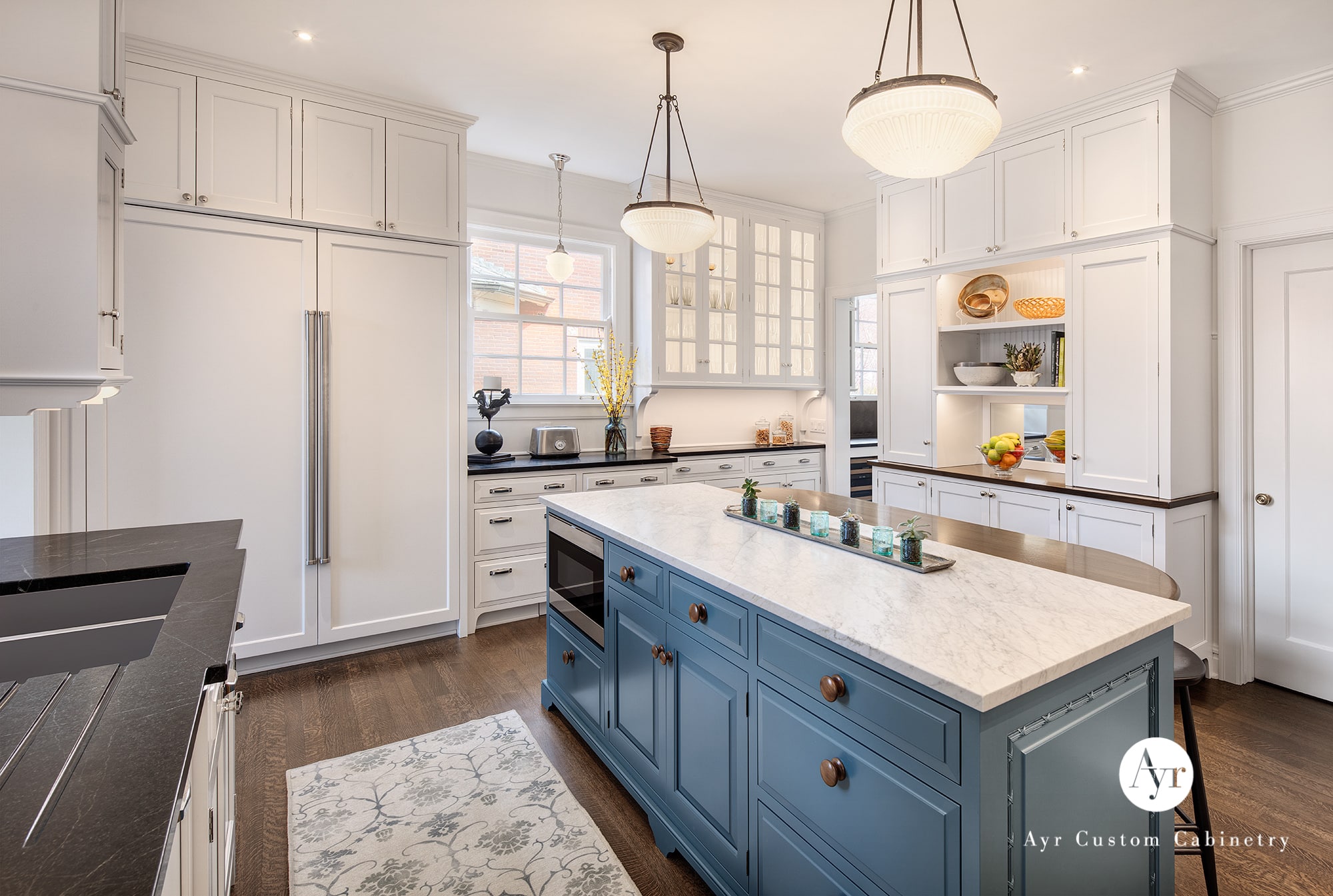 creative work space in custom kitchen cabinets in middlebury in