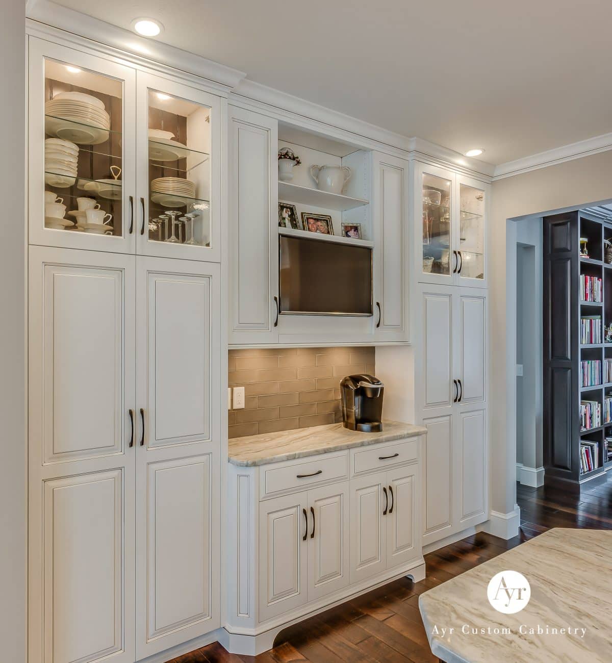 creative work space in custom kitchen cabinets in middlebury in