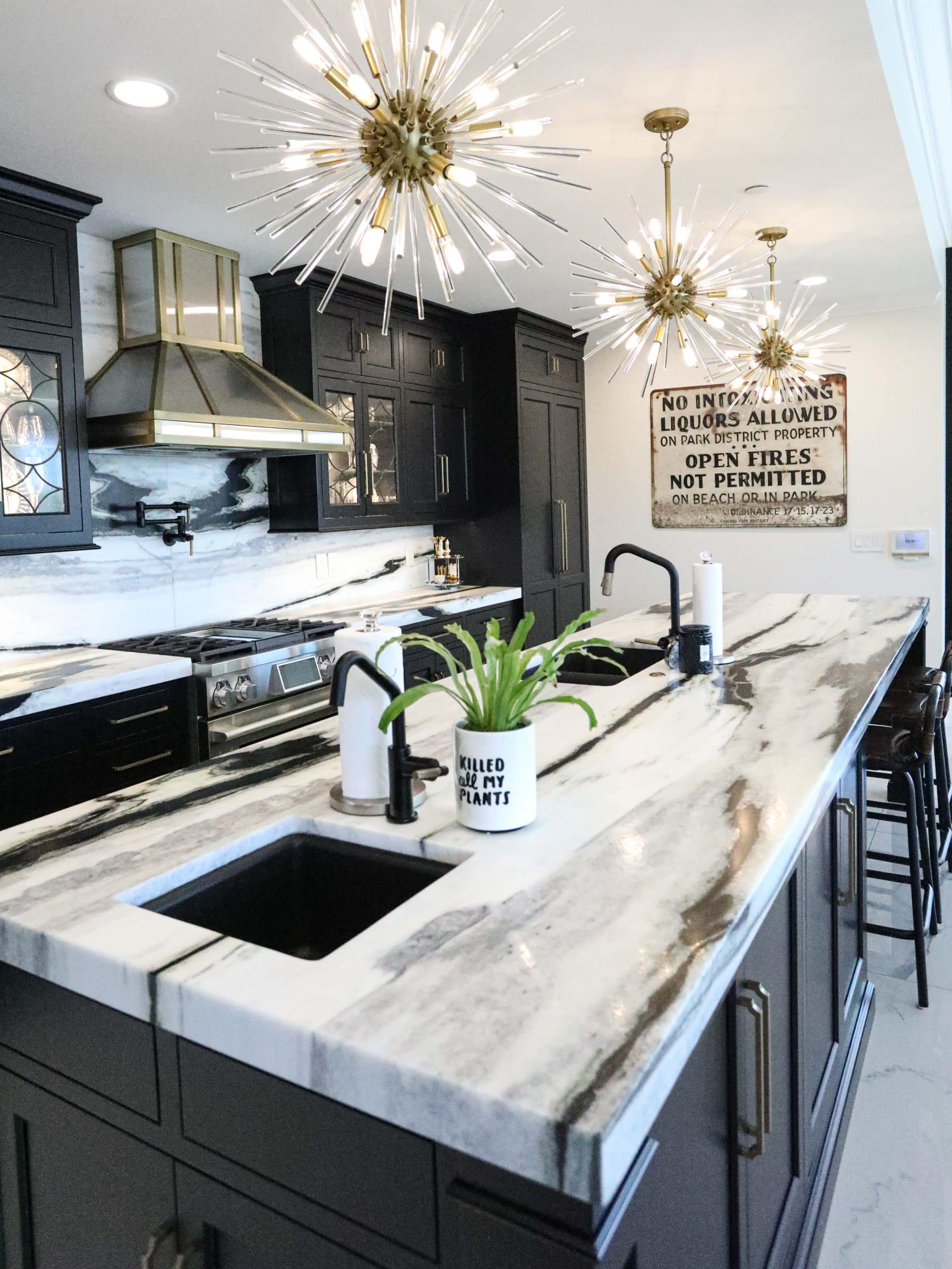 beautiful stove hood in custom kitchen cabinets in middlebury in