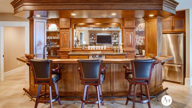 custom wet bar cabinets in diamond lake mi